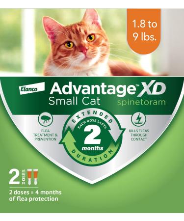 Advantage XD Long-Lasting Flea Prevention & Treatment for Small Cats (1.8-9 lbs) 2 Pack
