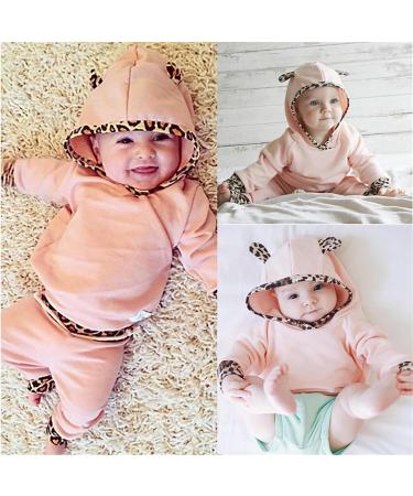 TMEOG Baby Hooded Sweatshirt and Pants Set - Pink, 6-12 Months - Buy Online on SooperMarket.com