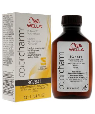 Wella Color Charm 8G Light Gold Blonde Permanent Hair Color for Gray Coverage - Buy Online on SooperMarket.com