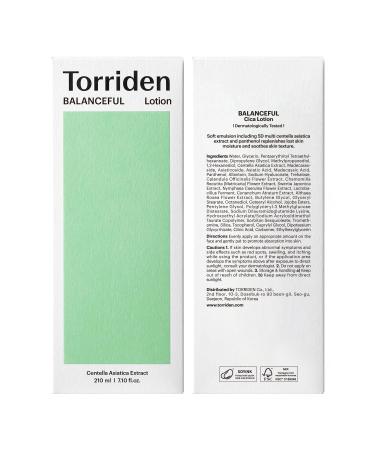 Torriden BALANCEFUL Cica Lotion - Hydrating Facial Moisturizer for Oily Combo & Sensitive Skin | Soothes & Calms with Centella Asiatica Extracts - Buy Online on SooperMarket.com