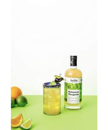Hella Cocktail Co. Habanero Margarita Mixer 750ml - 3 Bottle Set with Real Lime Juice and Habanero Pepper | All Natural Ingredients | 25.4 Fl Oz (Pack of 3) - Buy Online on SooperMarket.com