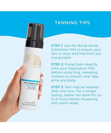 Bondi Sands Light/Medium Self Tanning Foam + Application Mitt | Flawless Finish Kit - Buy Online on SooperMarket.com