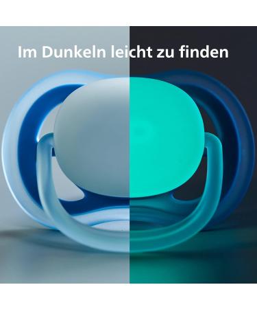 Philips Avent Ultra Air Pacifier 4-Pack - Light & Breathable - SCF376/15 - Blue/Gray Bear/Bird - 6 to 18 Months - Buy Online on SooperMarket.com