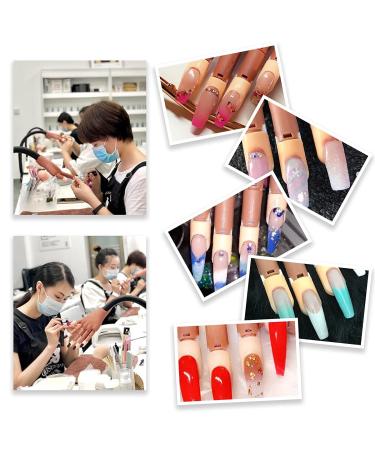 Flexible Nail Practice Hand with 200pcs Fake Nail Tips - Ideal for Beginners to Practice Nail Art & Skills - Type A - Buy Online on SooperMarket.com