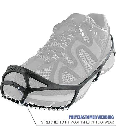 Stainless Steel Mountaineering Crampons - Ice Cleats for Men, Women, Kids - Anti-Slip Traction Snow Grips for Hiking, Climbing, Fishing - Safe Outdoor Gear - Buy Online on SooperMarket.com