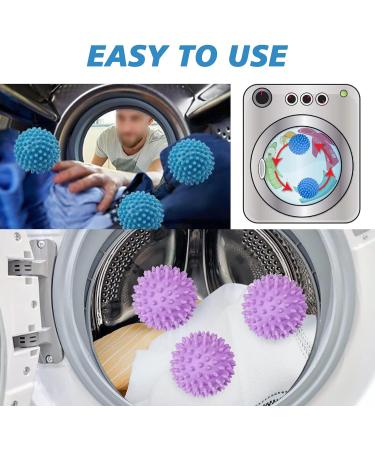 3 PCS Tumble Dryer Balls Reusable Energy Saving & Non-Melt Dryer Balls Washing Ball Laundry Balls for Washing Machine for Speeding Drying and Reducing Creases(3 Colors) - Buy Online on SooperMarket.com
