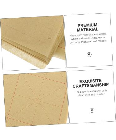 Operitacx 140 Sheets Grid Calligraphy Paper Rice Paper Calligraphy Painting Paper Writing Paper Student - Buy Online on SooperMarket.com