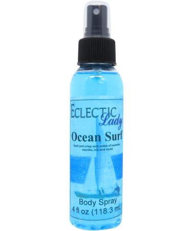 Ocean Surf Body Spray 4 ounces Body Mist for Women with Clean Light & Gentle Fragrance Long Lasting Perfume with Comforting Scent for Men & Women Cologne with Soft Subtle Aroma For Daily Use 4 Fluid Ounces