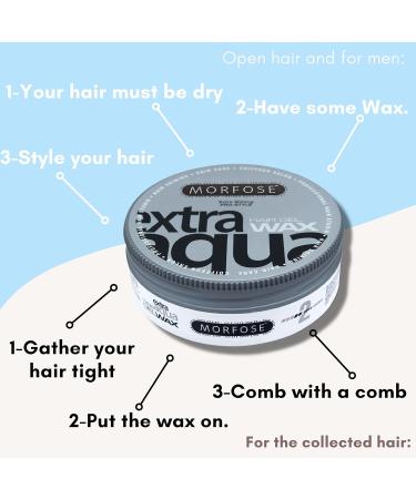 Morfose Hair Gel Wax 175 ml (2-Pack) - Extra Aqua | Best International Shipping - Buy Online on SooperMarket.com