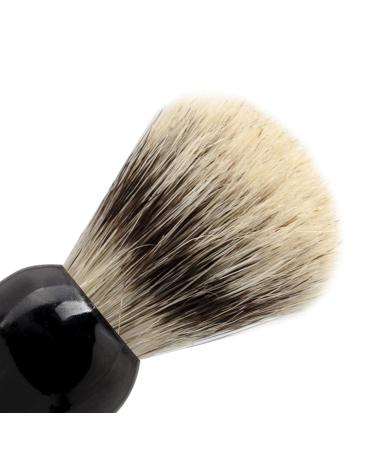 Predolo Hair-Razor Brush - Durable Synthetic Bristles for Facial Cleaning & Comfortable Shaving | Perfect for Home & Travel - Black Handle - Buy Online on SooperMarket.com