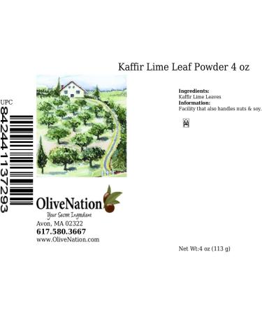 Kaffir Lime Leaf Powder 4 oz by Olivenation - Buy Online on SooperMarket.com