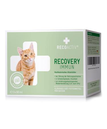 Recoactiv Recovery immune for cats 3 x 90 ml high-caloric diet all-in feed in the event of malnutrition and in the convalescence weight gain and in the case of food refusal 90 ml (3-pack)