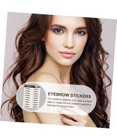 Beavorty 9 Sheets Waterproof Eyebrow Stickers 6d Cosmetic Stencil 21x14.7cm Brown - Buy Online on SooperMarket.com