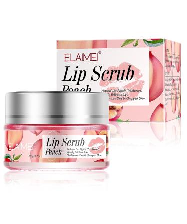 Peach Lip Care Set: Lip Scrub, Lip Sleeping Mask, Lip Treatment - Moisturizing, Repairing, Overnight Lip Balm for Chapped Skin - Buy Online on SooperMarket.com