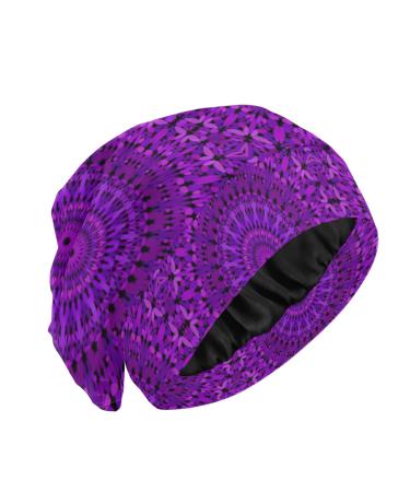 Slouchy Beanie Sleep Cap Lightweight Cozy Night Caps Head Cover for Sleeping Medium Multi16