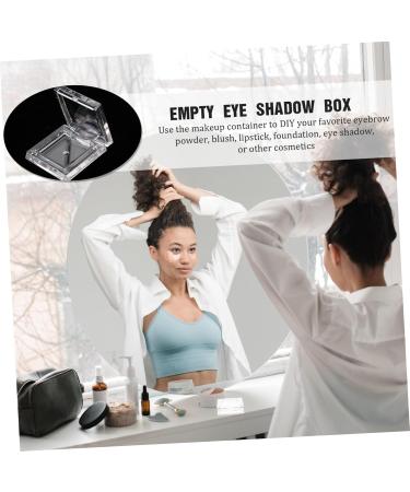 MUSISALY 4pcs Transparent Square Mini Eyeshadow Box Eyeshadow Palettes Small Makeup Palettes Cosmetic Palettes Empty Eyeshadow Pans Small Cosmetic Pans Empty Pans for Eyeshadow Lip Balm Pan - Buy Online on SooperMarket.com