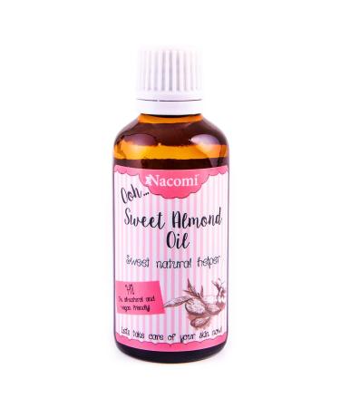 Nacomi Sweet Almond Oil 100% Natural - Premium Moisturizing Oil for Skin & Hair | Shop Internationally - Buy Online on SooperMarket.com