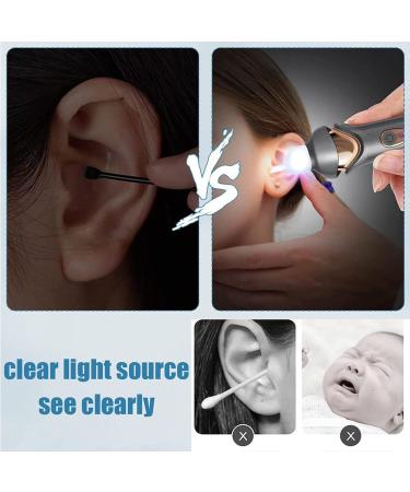 USB Rechargeable Earwax Remover with Replaceable Tips - Gentle Electric Ear Aspirator for Deep Cleaning - Suitable for Kids and Adults - Buy Online on SooperMarket.com