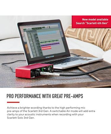 RÃDE NT1 Signature Series Condenser Microphone with SM6 Shockmount and Pop Filter - Black & Focusrite Scarlett Solo 3rd Gen USB Audio Interface - Buy Online on SooperMarket.com