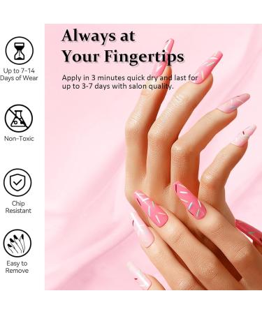 Nail Polish Set - 3 Pieces Nude Dark Light Pink Nail Polish - Quick Drying & Long Lasting Nail Polish - Buy Online on SooperMarket.com