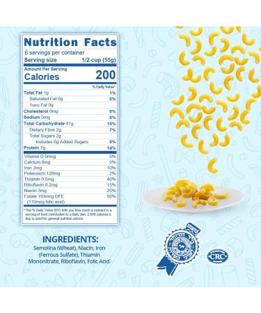 Chuster Elbow Macaroni Pasta Noodle | Vitamin Enriched | Ideal for Meat, Cheese, and Butter Sauces | Cooks in 15 Min | All Natural, Sodium and Cholesterol Free | Kosher Parve | 3 Pack - 16oz (1 lb) each - Buy Online on SooperMarket.com