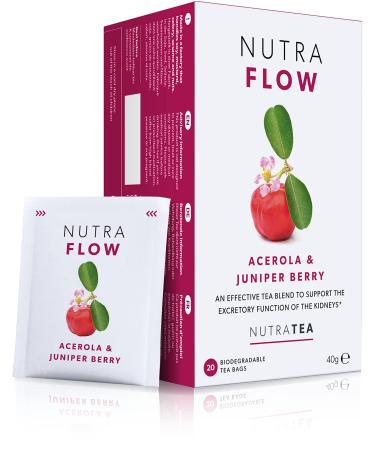 NUTRAFLOW - UTI Tea | Thrush Tea Includes Horsetail Yarrow & Goldenseal - Eases Discomfort Within The Urinary Tract & Kidney - 20 Enveloped Tea Bags - by Nutra Tea - Herbal Tea 20 Count (Pack of 1)