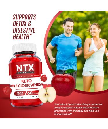 NTX Keto Gummies with Apple Cider Vinegar and Vitamin B12 - 5 Pack | Advanced Formula for Weight Loss | Shark Tank Approved | 300 Gummies - Buy Online on SooperMarket.com