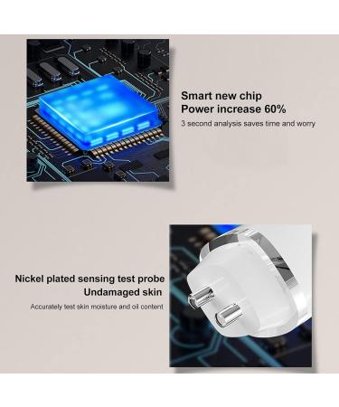 USB Portable Skin Analyzer Portable Skin Analyzer USB Facial Moisture Meter Skin Care Water Oil Tester Digital Moisture Sensor for Beauty Salon - Buy Online on SooperMarket.com