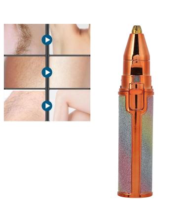 Facial Hair Removal for Women | 2 in 1 Mini Eyebrow & Face Trimmer - Portable Nose Ear & Lip Hair Remover - Buy Online on SooperMarket.com