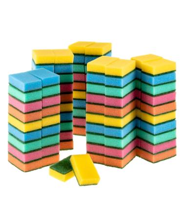 SIDCO Sponge 100 x Pot Scrubber Cleaning Sponge Pot Sponge Dishwashing Sponge Kitchen Sponge
