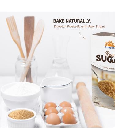 Sunbec Raw Sugar 100% Natural Brown Sugar- Kosher Certified - 500 g (Pack of 1) (Package May Vary) - Buy Online on SooperMarket.com