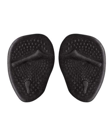 Suede Black Non-Slip Foot Pad (Two Pairs) for Forefoot Shock Absorption and Slip Resistance