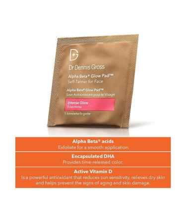 Dr Dennis Gross Alpha Beta Glow Pad Intense Glow for Face: for Dull Skin Lacking Radiance & Glow  (20 Towelettes) - Buy Online on SooperMarket.com