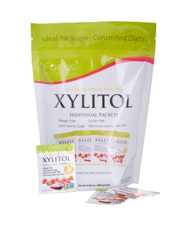 Xyloburst Xylitol Sugar-Free, Non-GMO, Gluten-Free Low Calorie Sweetener (70 4g Packets)