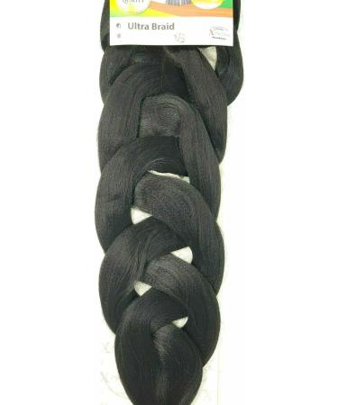 x-pression XPRESSION ULTRA BRAID HAIR EXTENSION FOR BRAIDING 82" 165g Per Pack (3 PACKS OFFER) COLOUR 1 - Buy Online on SooperMarket.com