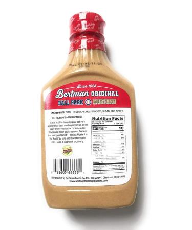 Bertman Ball Park Mustard - 4x16 oz Bottles | Original Cleveland Mustard | Great Value! - Buy Online on SooperMarket.com