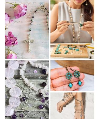 Mandala Crafts 600 PCs Stainless Steel Open Eye Pins for Jewelry Making - Bead Eye Pins for Earrings, Necklaces, Bracelets - 30mm, 40mm, 50mm - Buy Online on SooperMarket.com