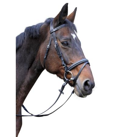 Kerbl 326139 Bridle Classic Leather Black Full Black Warmblood