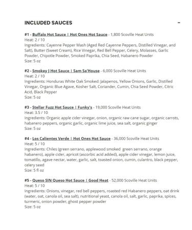 Hot Ones Season 23 Lineup Hot Sauce Challenge Kit Made with Natural Ingredients Unique Condiment Gift Box is the Ultimate Variety Pack for Spice Lovers 5 fl oz Bottles Produced in Small Batches (10-Pack) - Buy Online on SooperMarket.com