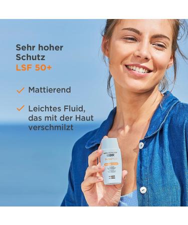 ISDIN Fusion Fluid SPF 50+ | Best Sunscreen for Face | 50ml | Suitable for All Skin Types | International Shipping - Buy Online on SooperMarket.com