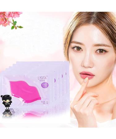 DeliSoul Pink Crystal Lip Masks - 20 Piece Collagen Lip Pads for Hydrating, Plumping, and Anti-Aging - Buy Online on SooperMarket.com
