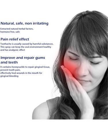 Herbal Oral Care Spray - Natural Mouth Health Relief for Toothache and Gum Pain - 2 Pack (20ML each) - Buy Online on SooperMarket.com