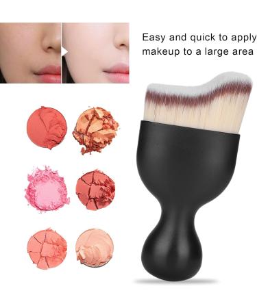 Foundation Makeup Brush Curving Wine Glass Shape Face Blush Base Multifunctional Makeup Brush for Blending Liquid Cream or Flawless Powder Foundation(grey) - Buy Online on SooperMarket.com