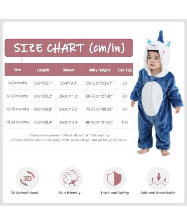 COOKY.D Unisex Winter Animal Hooded Baby Romper - Blue (3-6 months) - Buy Online on SooperMarket.com