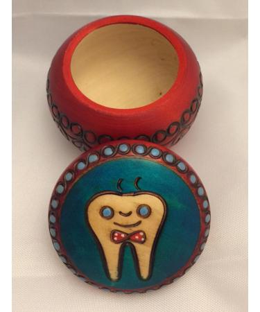 Handmade Wooden Boy's Tooth Fairy Box - First Tooth Keepsake and Curl Holder - Buy Online on SooperMarket.com