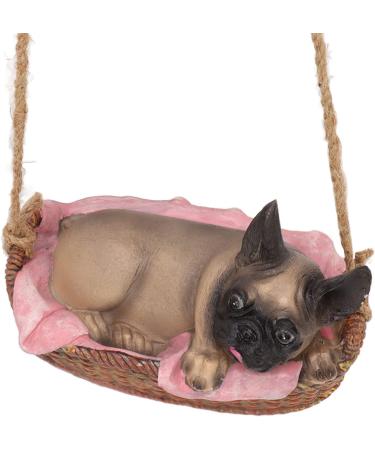 Swing Dog Garden Statue Durable Cute Ornament for Yard and Home Animal Gift (Gray) Grey - Buy Online on SooperMarket.com