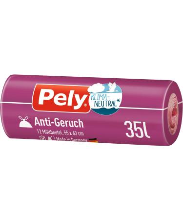 Buy Pely 35L Anti-Odor Drawstring Garbage Bags - Climate Neutral Value Pack (17 x 12 Pieces) - Ship Internationally - Buy Online on SooperMarket.com