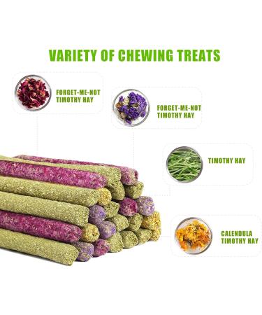 SUPERFA 40 Pcs Timothy Hay Sticks Rabbit Treats Mix Flavors of Rabbit Chew Toys Suitable for Small Animals to Chew A Toy for Rabbits Hamsters Gerbils and Guinea Pigs. 40 Count (1 Pack) - Buy Online on SooperMarket.com