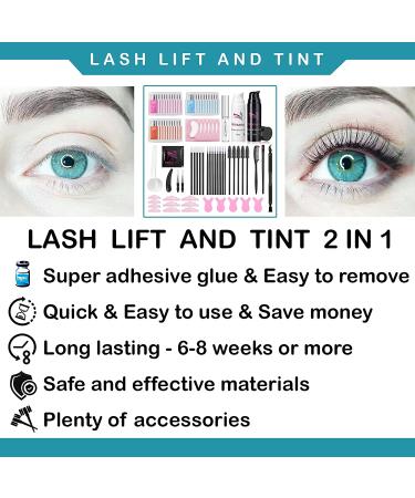 PERMANIA 4-IN-1 Lash Lift & Black Color Kit - Voluminous Eyelash & Brow Lift Set for 8 Weeks - Includes 50PCS Tool Set - Buy Online on SooperMarket.com