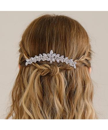 Missgrace Boho Zircon Crystal Hair Comb - Bridal Wedding Prom Hair Accessory for Women and Girls - Buy Online on SooperMarket.com